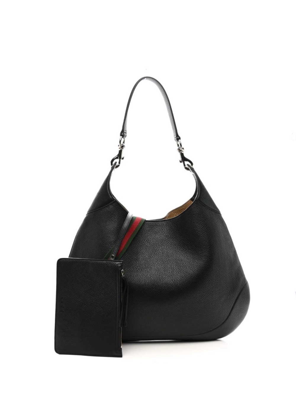 NWT Gucci B large Black Leather hobo shoulder bag